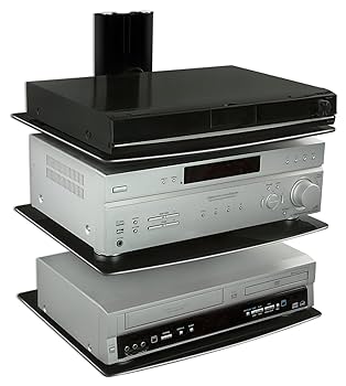その他 Adjustable Shelf for DVD Player Cable Box/Receiver and Gaming Consoles with HDMI Cable UL Certified by Com 2zzhgl6 Adjustable 3 Shelf for DVD Player Cable Box Receiver Gaming